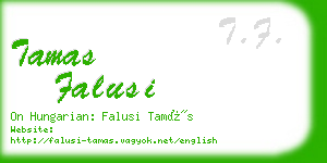 tamas falusi business card